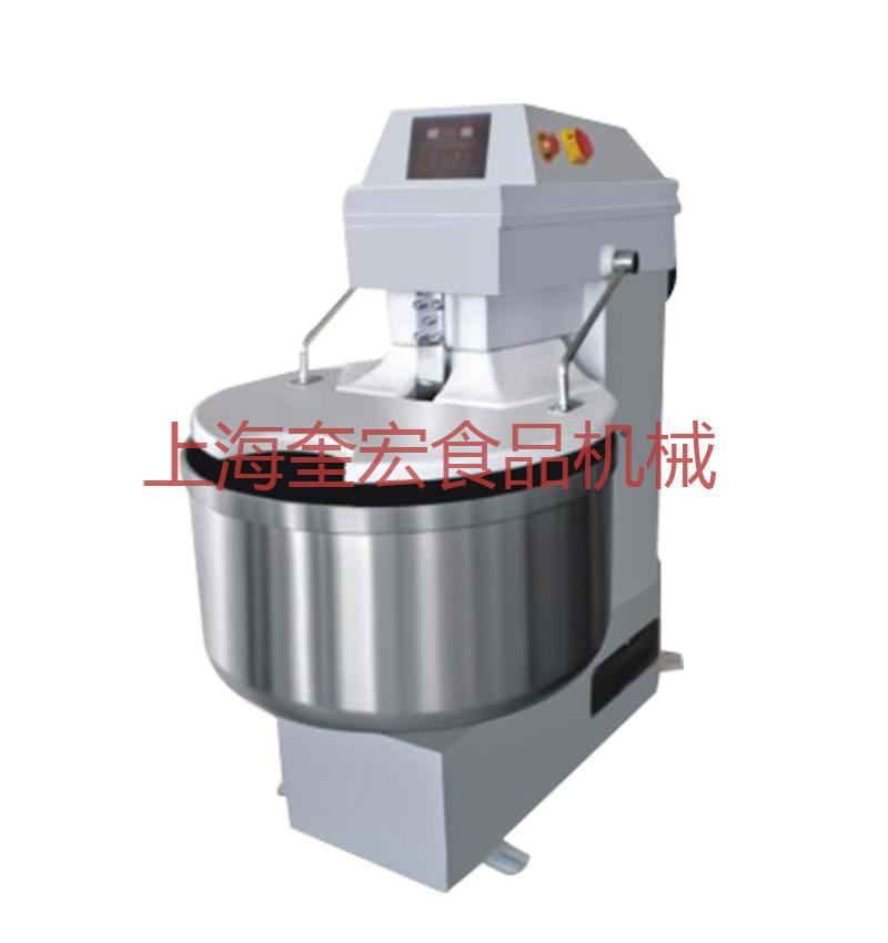 Double-action and two-speed flour mixer